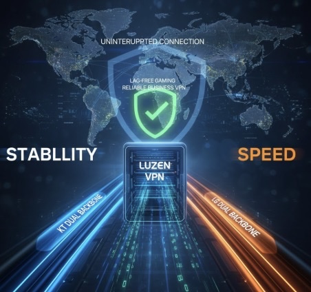루젠VPN LuzenVPN 최고 수준의 네트워크 안정성 확보